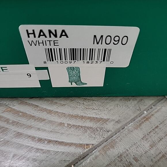 Lauren Lorraine Hana Cowboy Boots Womens White Rhinestone Stiletto Heel - Picture 12 of 12